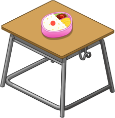 昼時の机