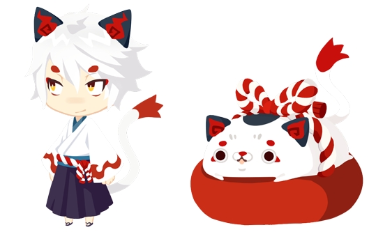 サマ(CV:杉田智和) 左:人間時 右:ねこ時